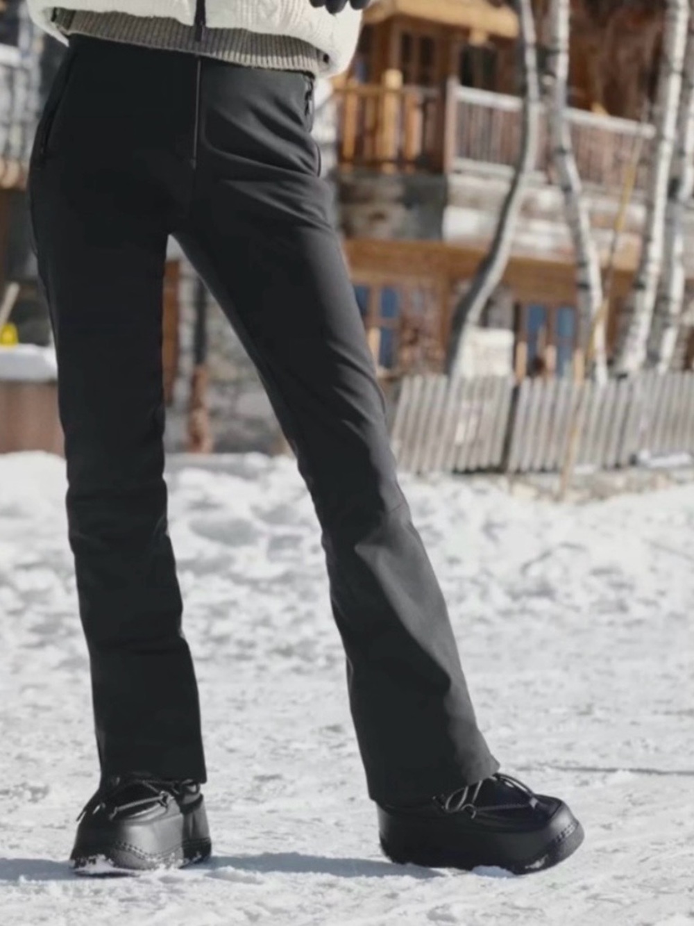 Zara Ski Women's Black The Flared Ski Pants
